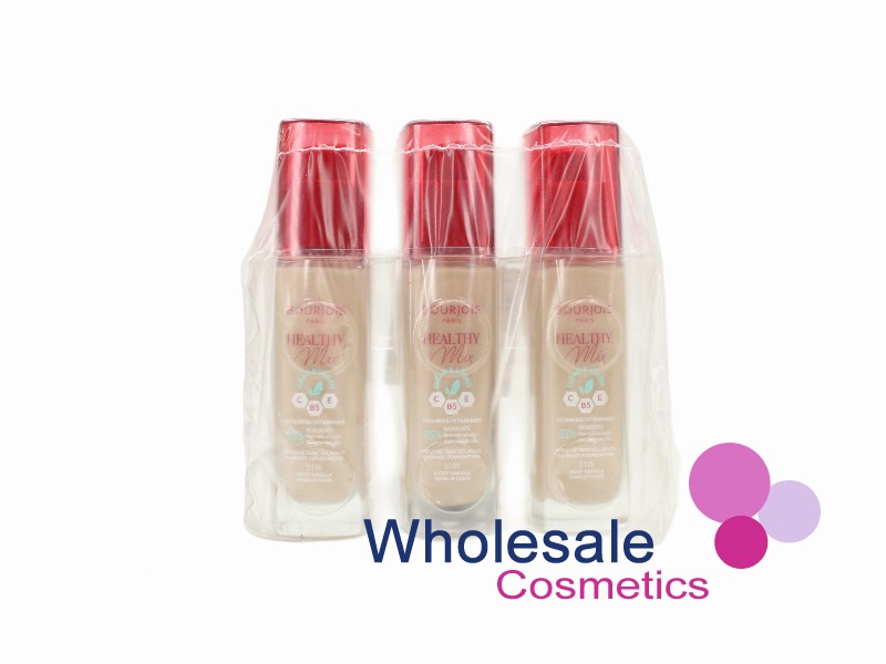 6 x Bourjois Healthy Mix Clean Foundation 30ml - 51W LIGHT VANILLA